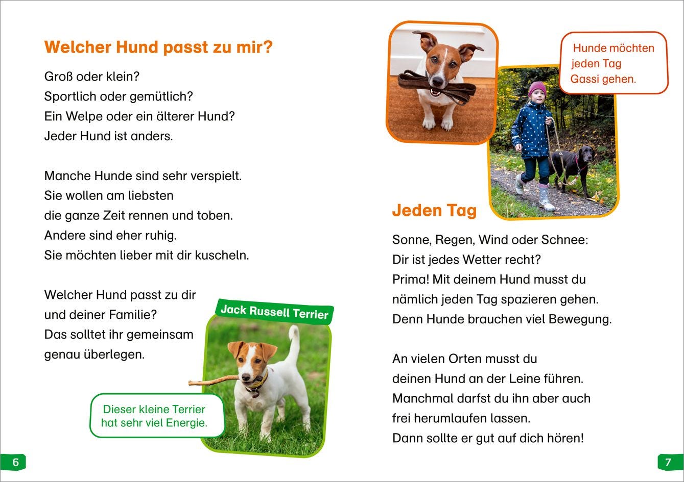 Sachbuch Tessloff WAS IST WAS Erstes Lesen easy! Band 9. Hunde - meine Lieblingstiere