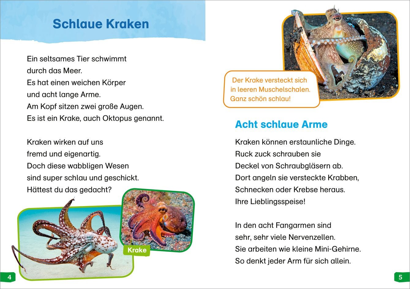 Sachbuch Tessloff WAS IST WAS Erstes Lesen easy! Band 12. Echt schlaue Tiere