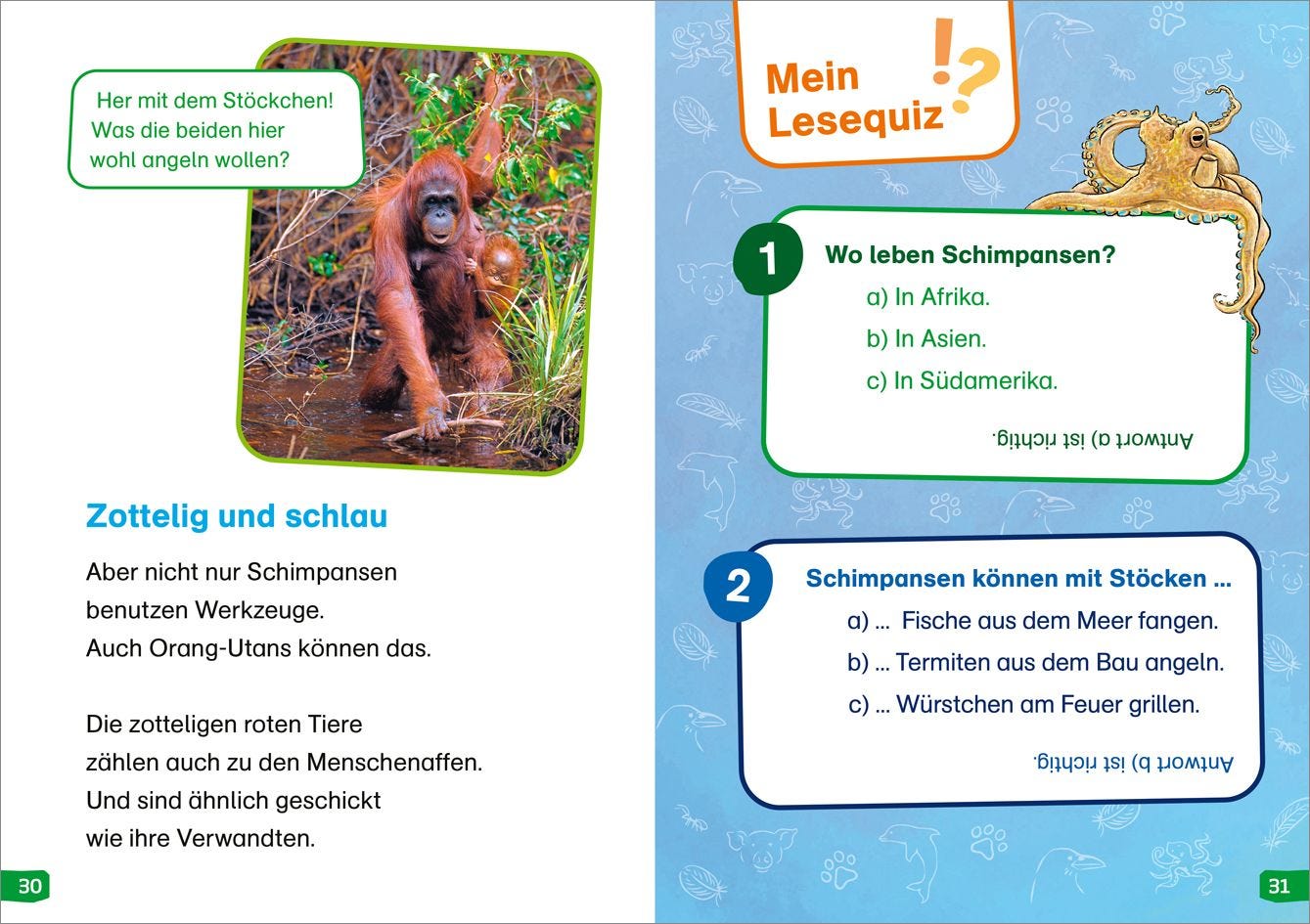 Sachbuch Tessloff WAS IST WAS Erstes Lesen easy! Band 12. Echt schlaue Tiere