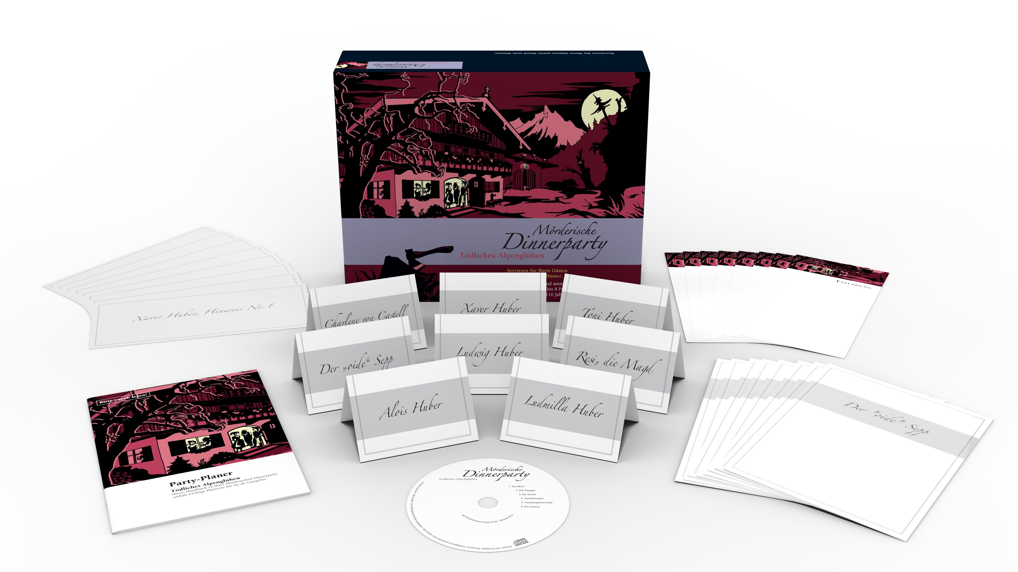 Spiel Pegasus Spiele Mörderische Dinnerparty: Tödliches Alpenglühen