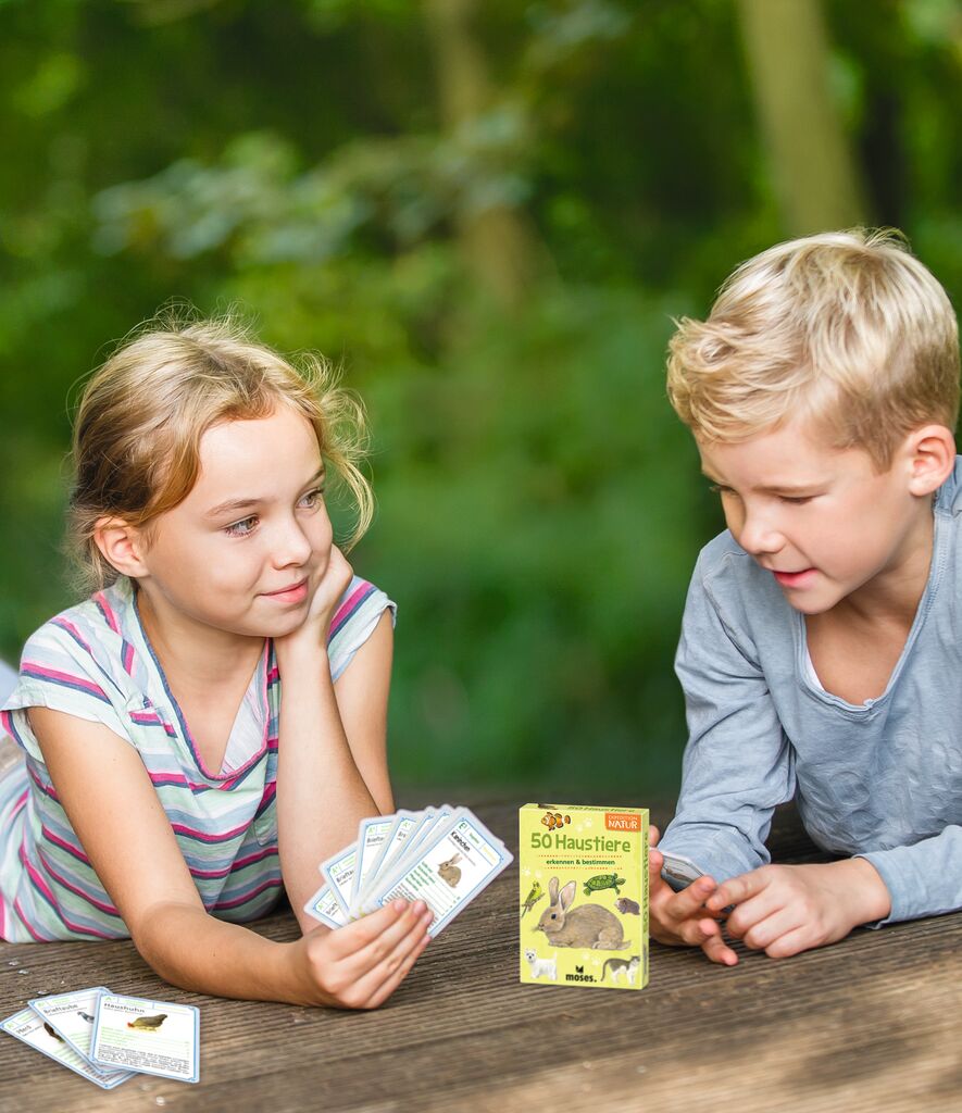 Moses 50 Karten / Pocket Quiz Moses Verlag Expedition Natur 50 Haustiere