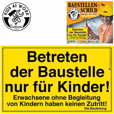 Baustellenschild