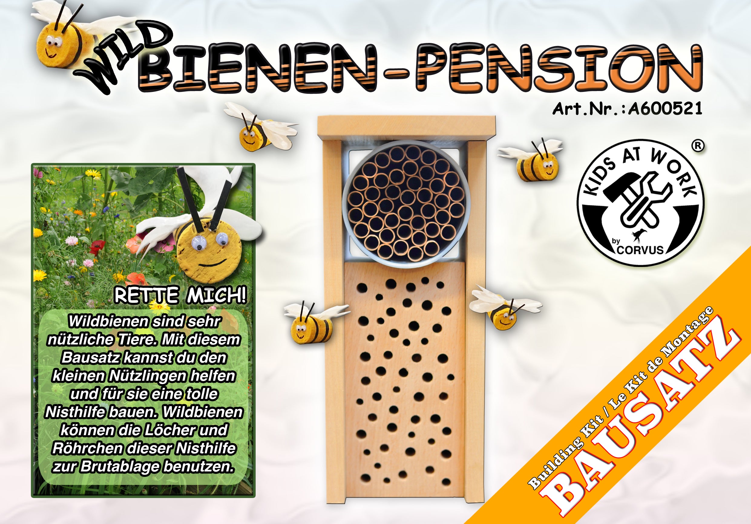 Naturforscher Corvus DIY Wildbienen-Pension