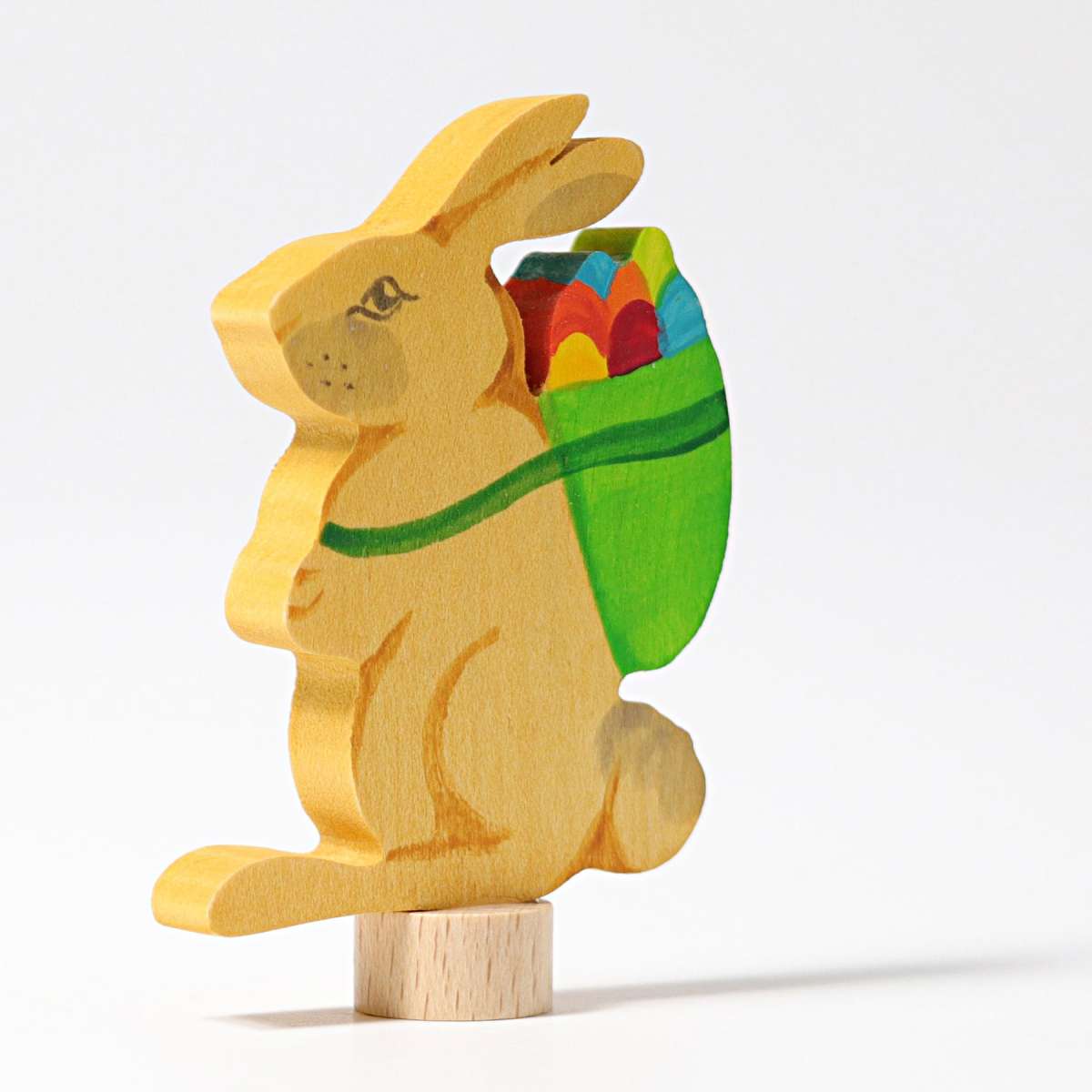 Geburtstagskranz GRIMM'S Spiel und Holz Design Steckfigur Hase mit Korb