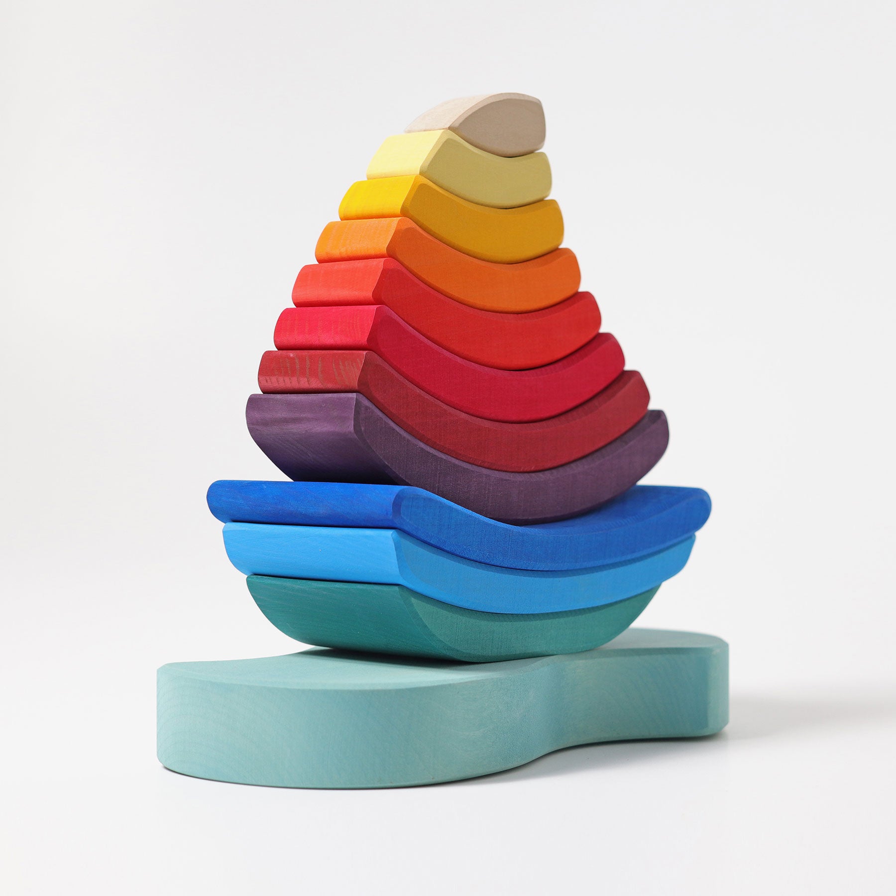 Open-ended Play GRIMM'S Spiel und Holz Design Schiff Steckturm