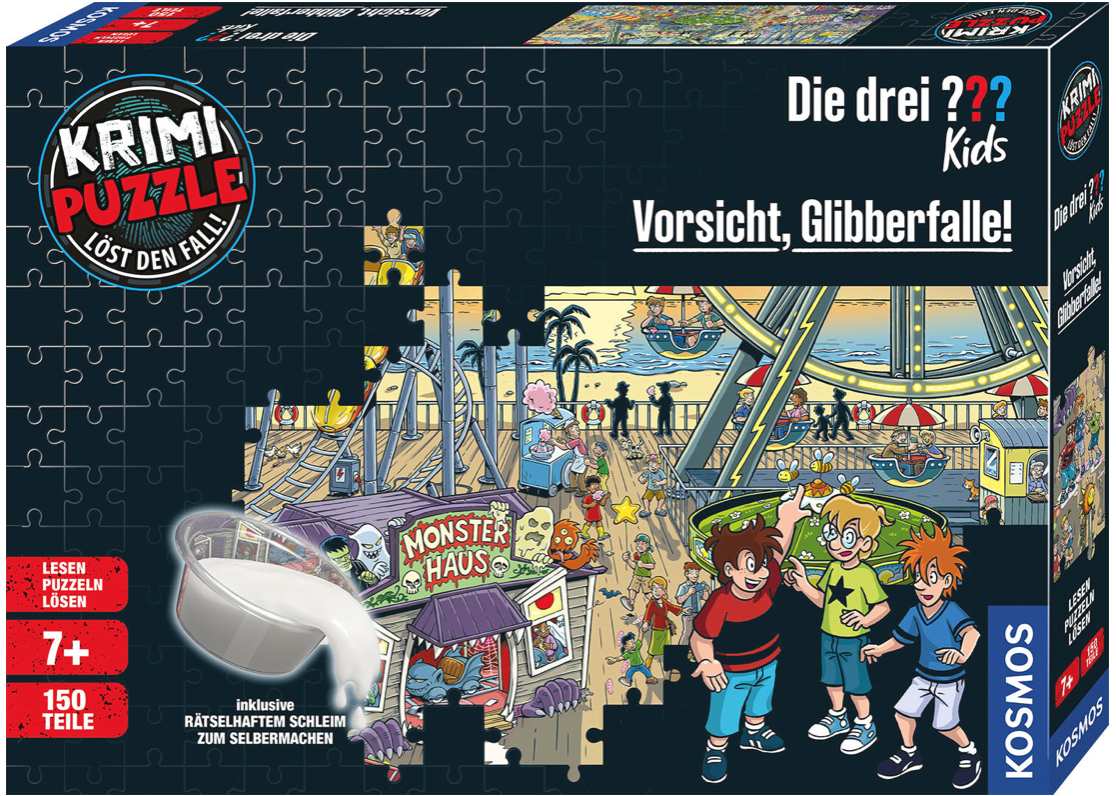 Puzzle KOSMOS Krimipuzzle ??? Kids - Vorsicht Glibberfalle! (150 Teile)