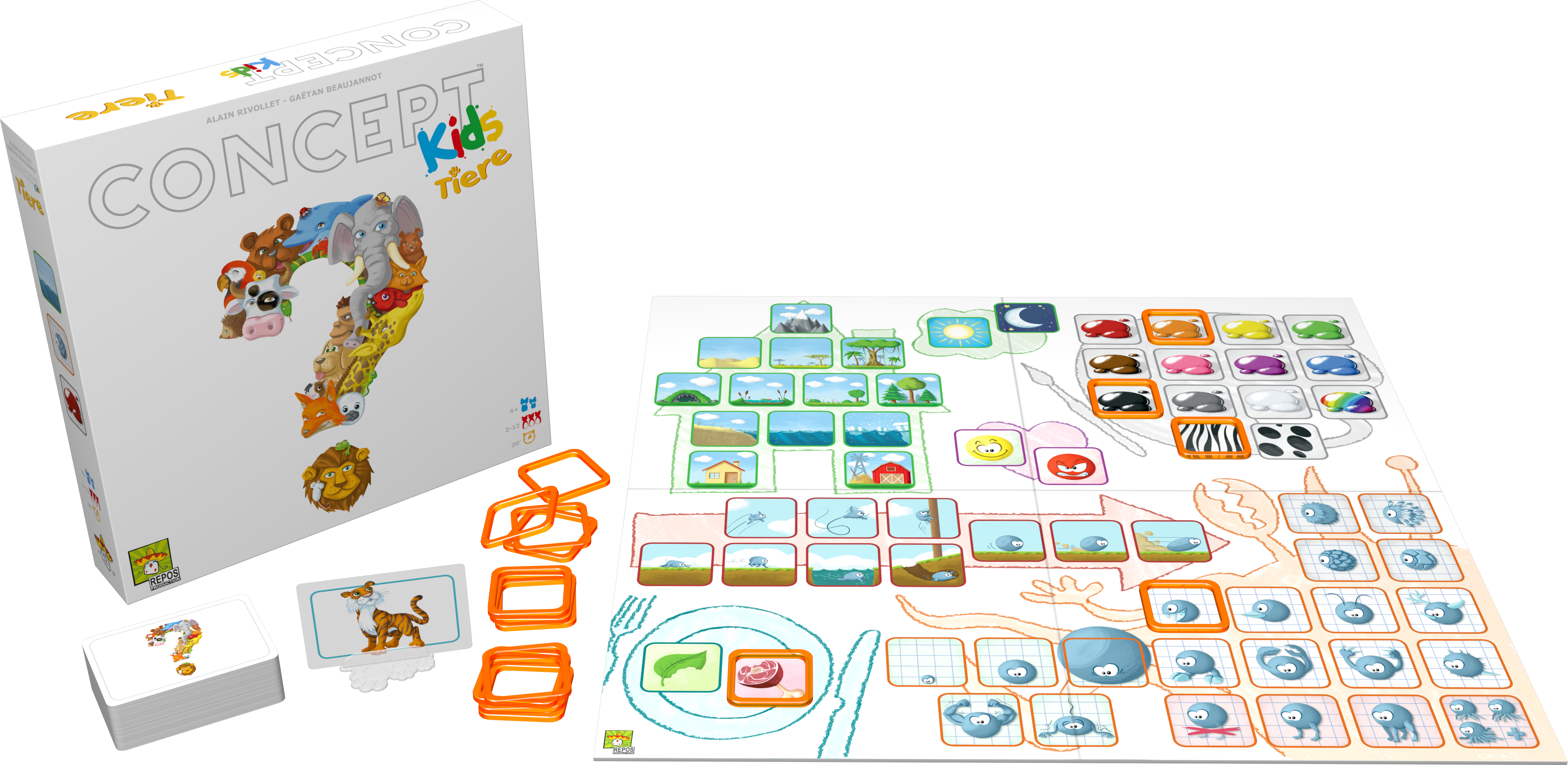 Gesellschaftsspiel Asmodee Concept Kids: Tiere