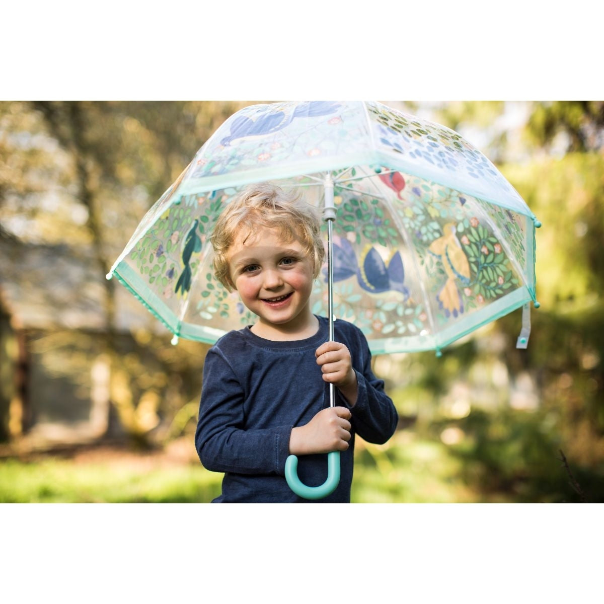 Regenschirme DJECO Regenschirm Blumen & Vögel