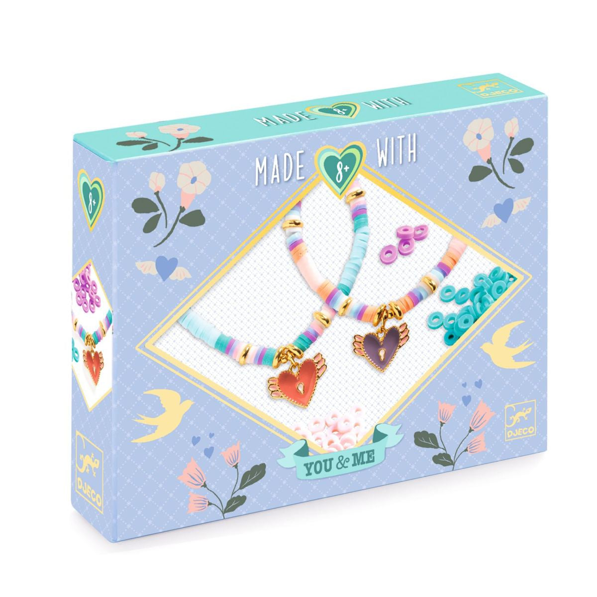 Basteln DJECO Schmuck basteln: Herzen & Flügel