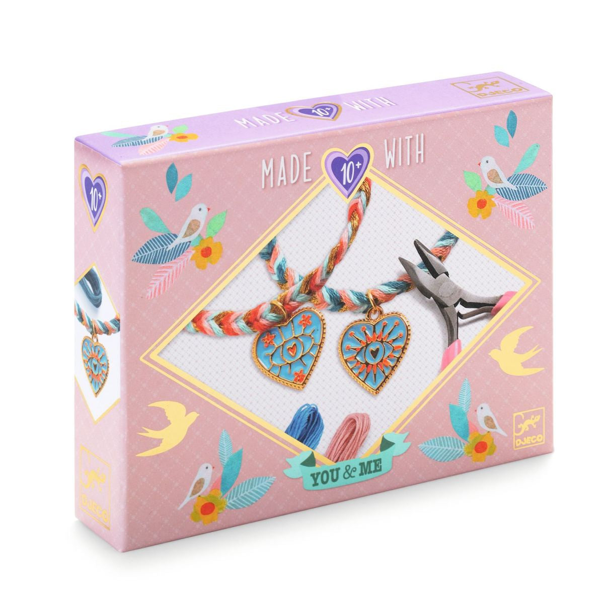 Basteln DJECO Schmuck basteln: Herzen