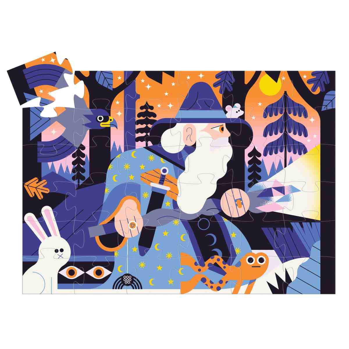 Puzzle DJECO Formen Puzzle: Der Zauberer - 36 Stk