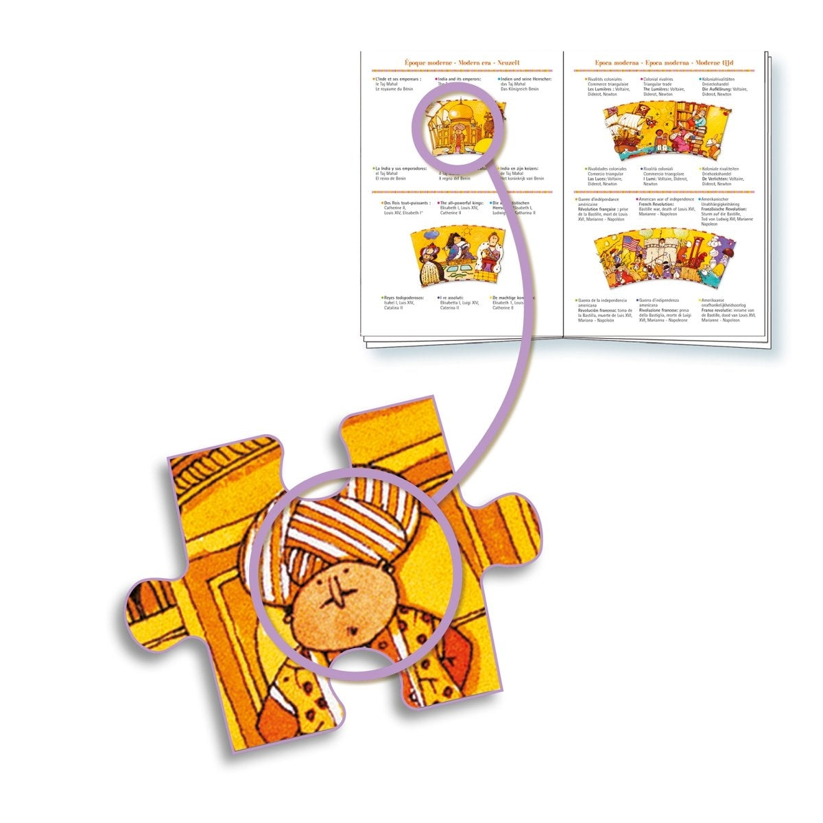 Puzzle DJECO Puzzle: Geschichte - 350 Teile