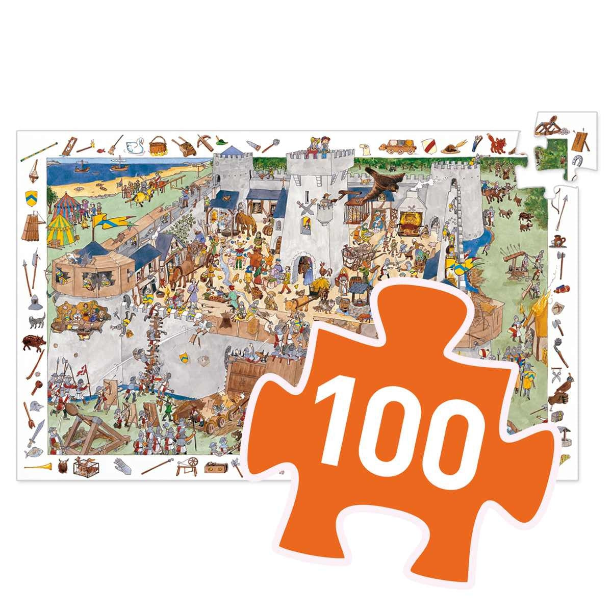 Puzzle DJECO Puzzle Die Burg - 100 Teile
