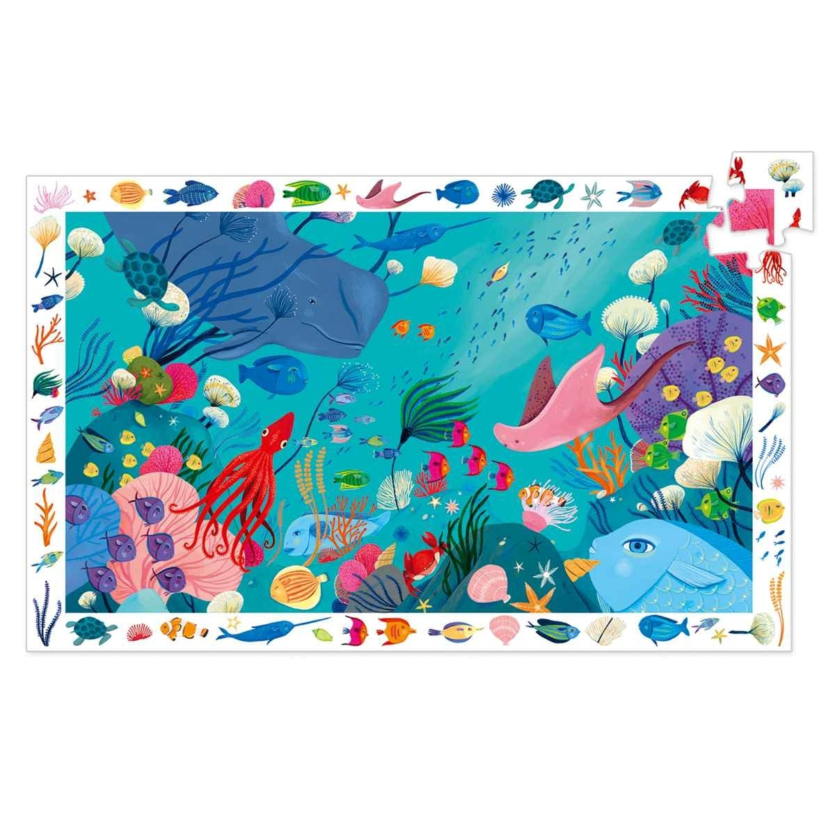 Puzzle DJECO Wimmelpuzzle Unterwasserwelt - 54 Teile