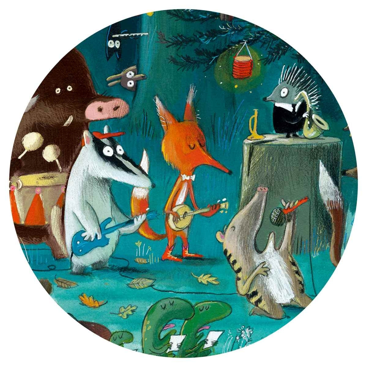 Puzzle DJECO Wimmelpuzzle Orchester - 35 Teile