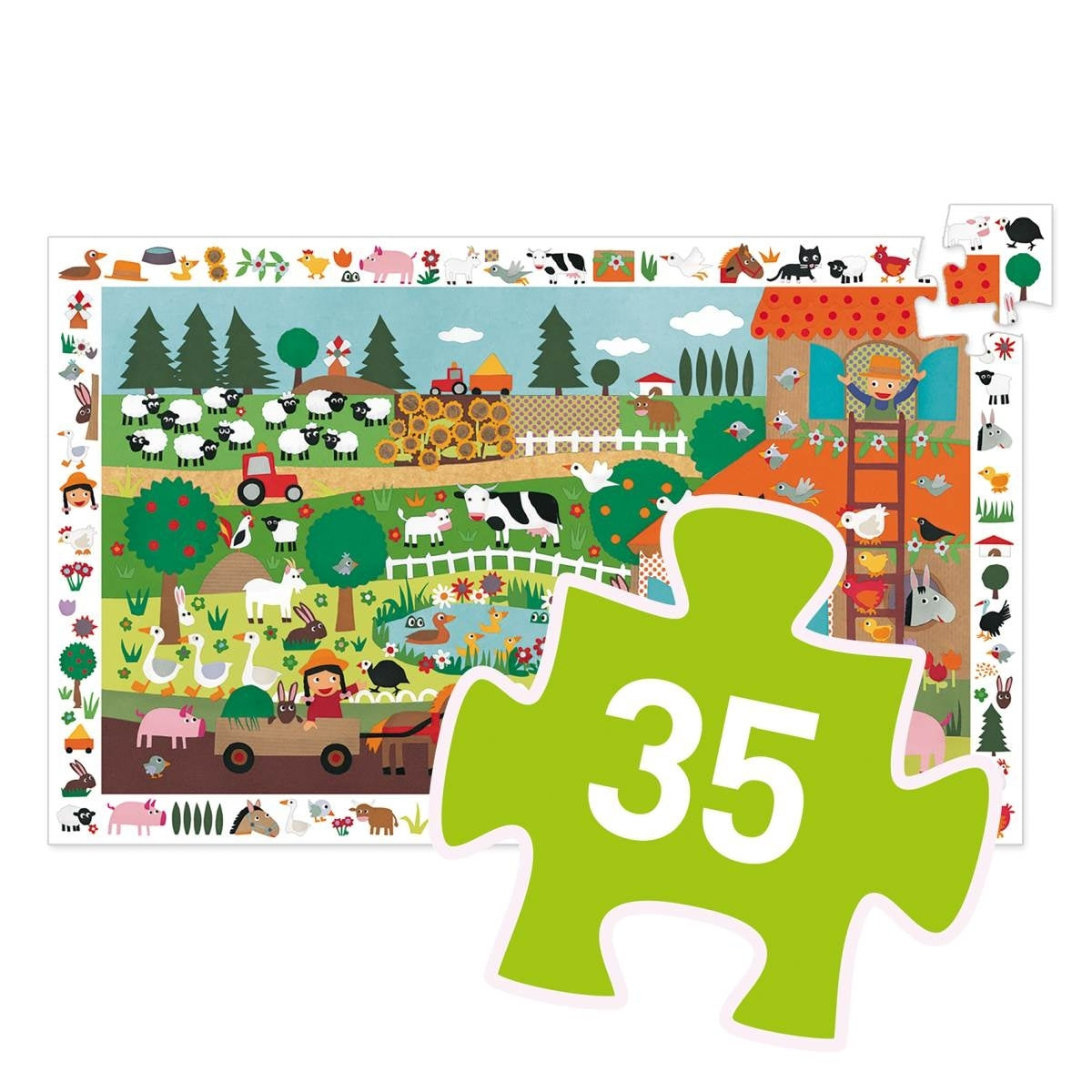 Puzzle DJECO Puzzle Bauernhof - 35 Teile