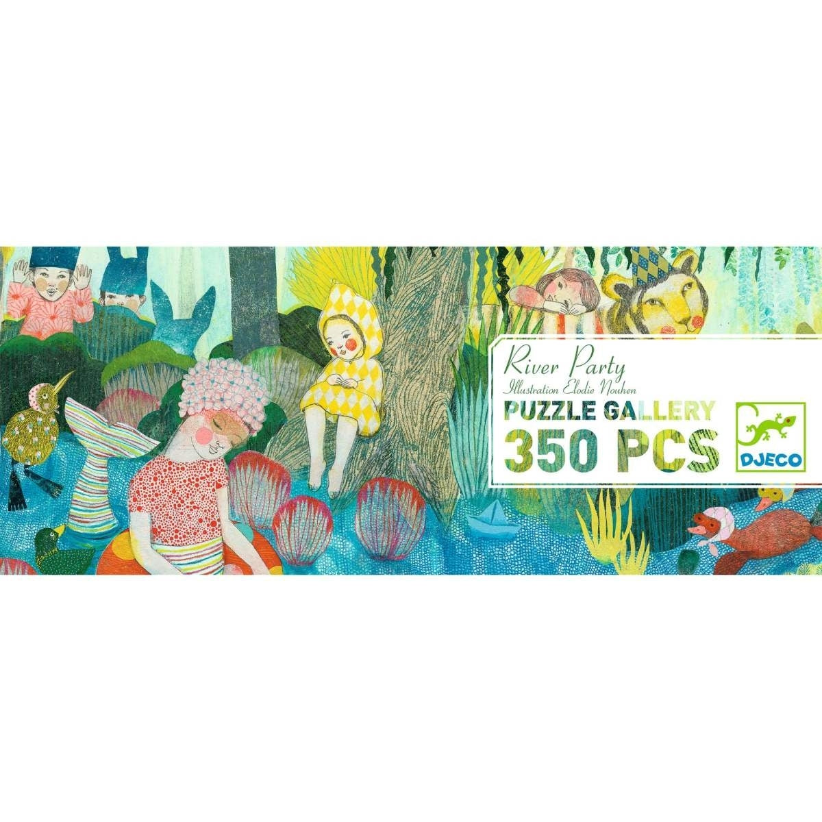 Puzzle DJECO Puzzle Gallery: River Party - 350 Teile