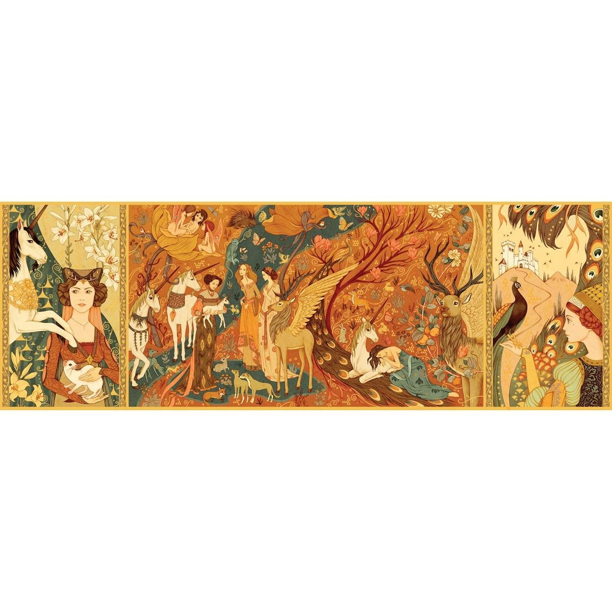 Puzzle DJECO Puzzle Gallery: Unicorn Garden - 500 Stk.