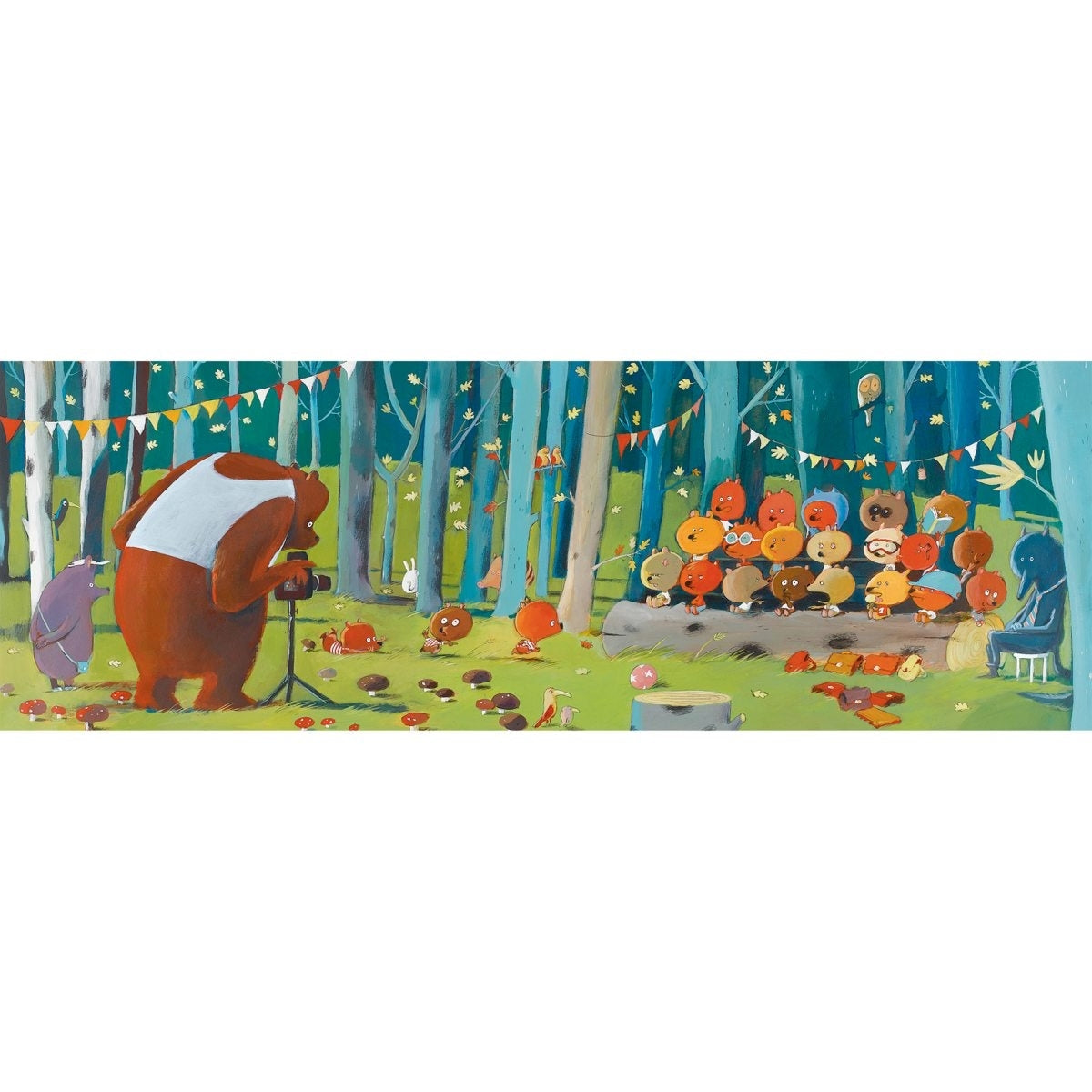 Puzzle DJECO Puzzle Gallery Forest Friends - 100 Teile