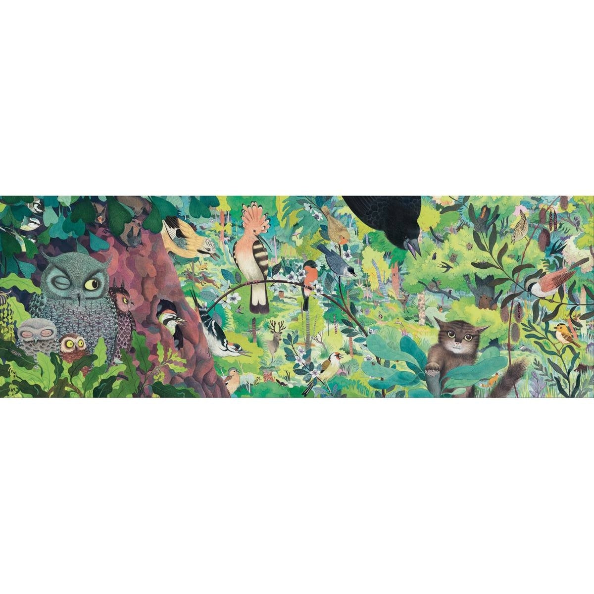 Puzzle DJECO DJECO Puzzle Gallery: Owls and birds - 1000 Teile