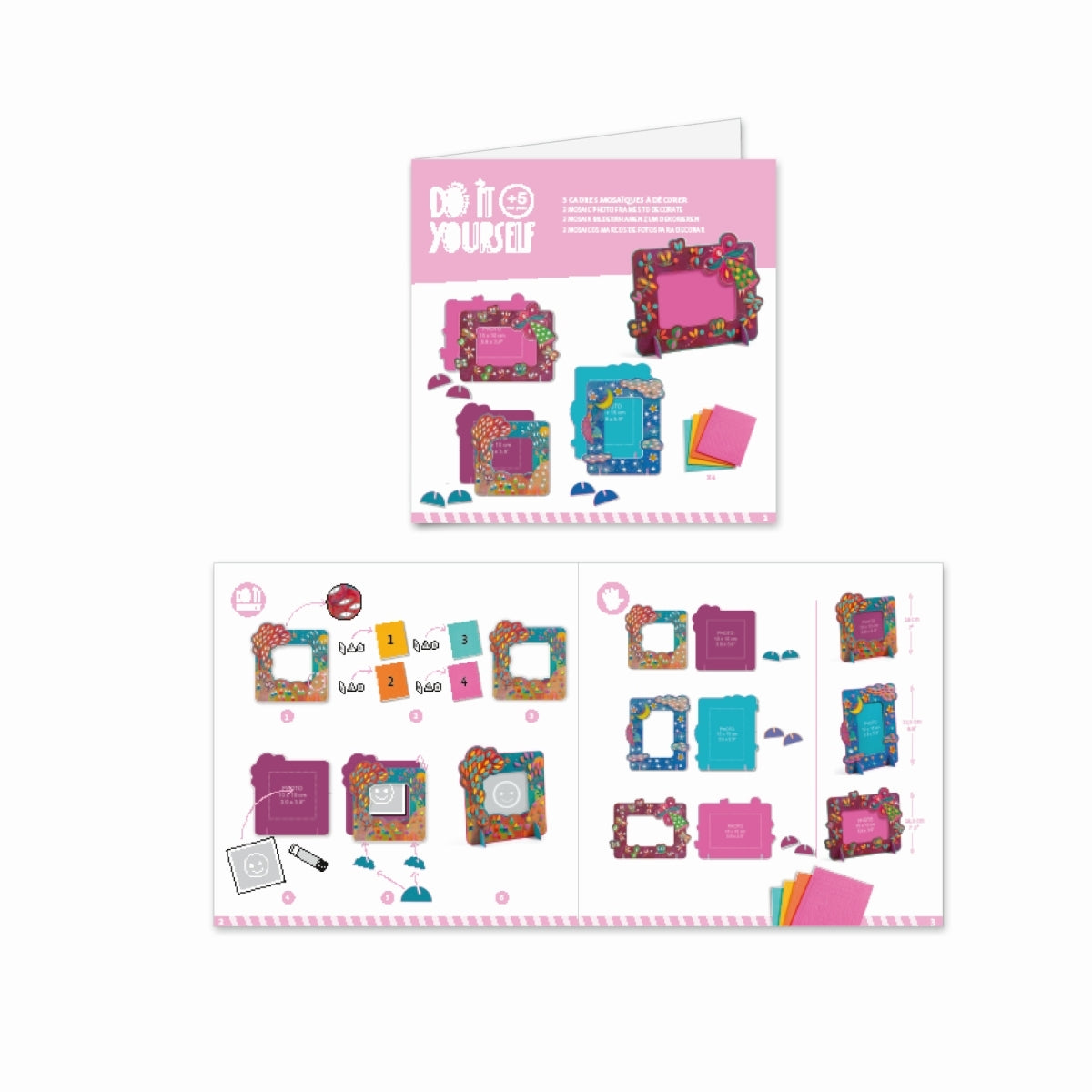 Basteln DJECO Mosaik-Bilderrahmen: Feenhaft