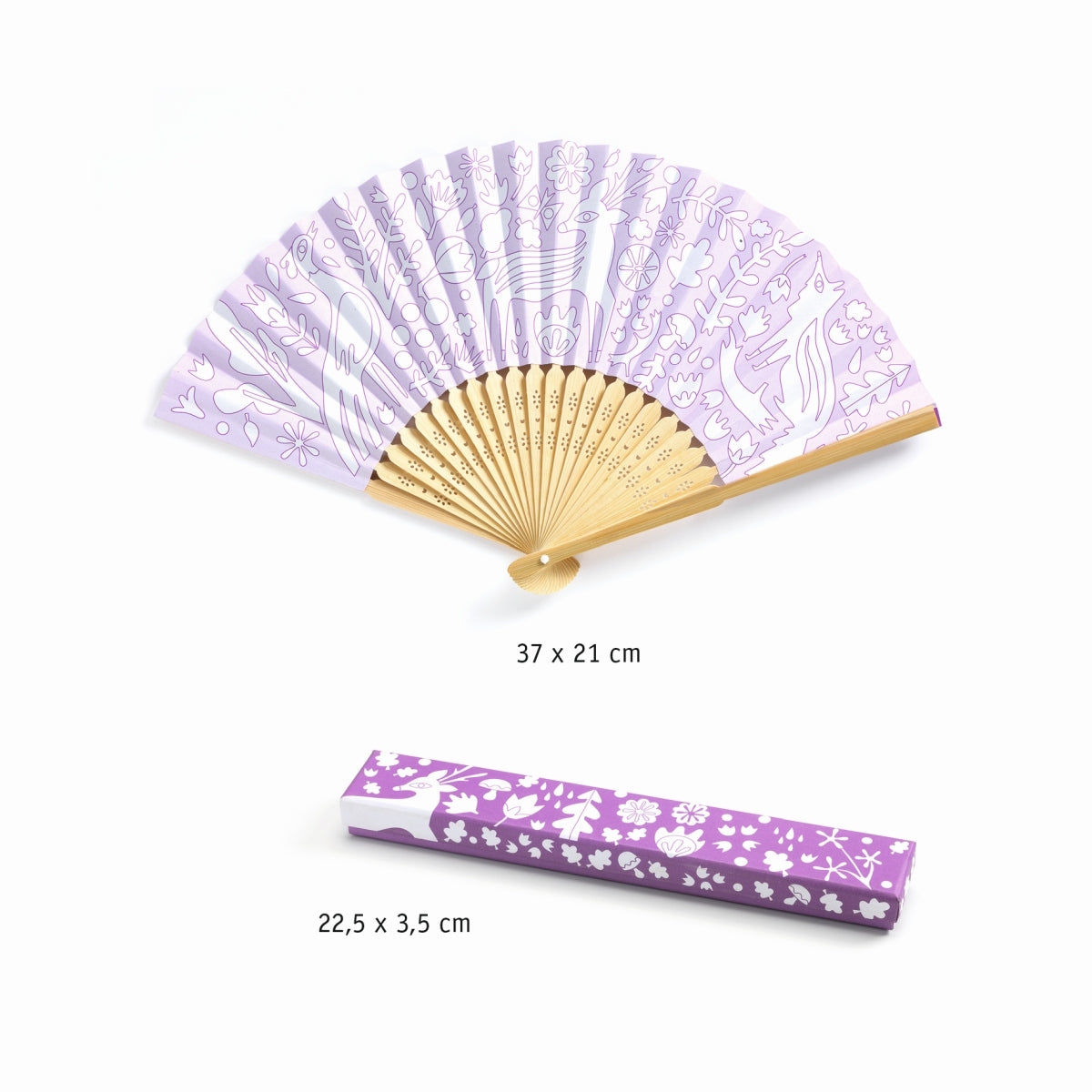 Basteln DJECO DIY Fächer Woodland beauty