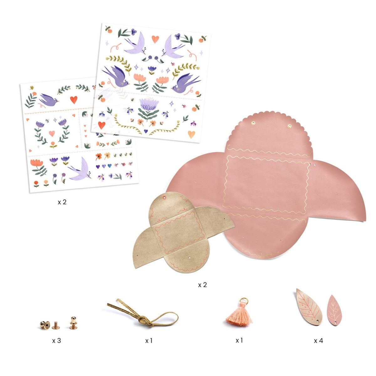 Basteln DJECO DIY: Handtäschchen Fashionista