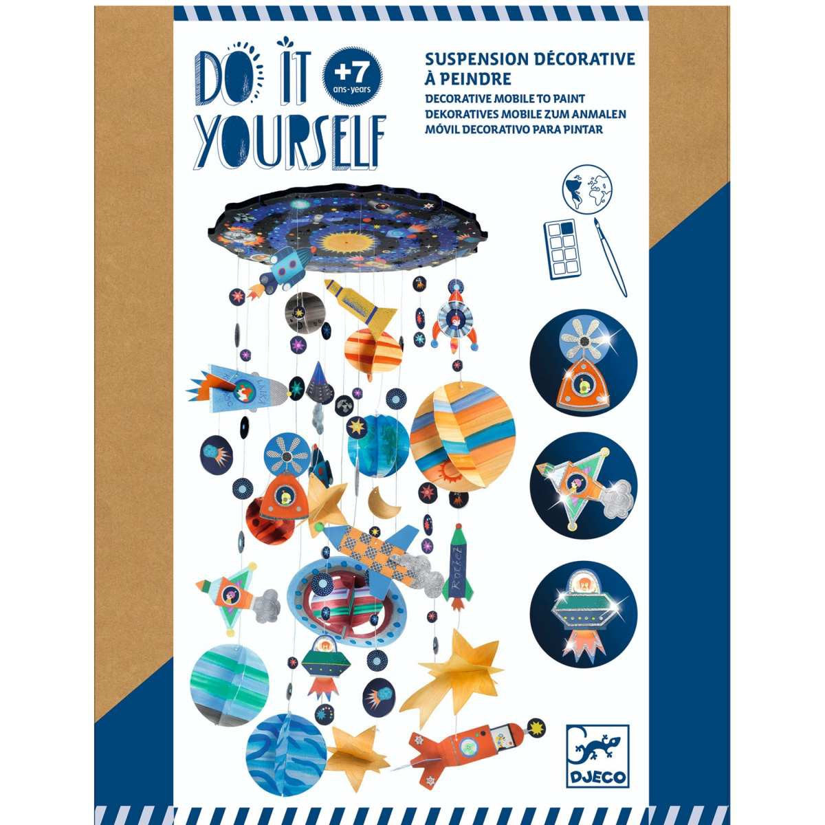 Basteln DJECO DIY: Mobile Sonnensystem