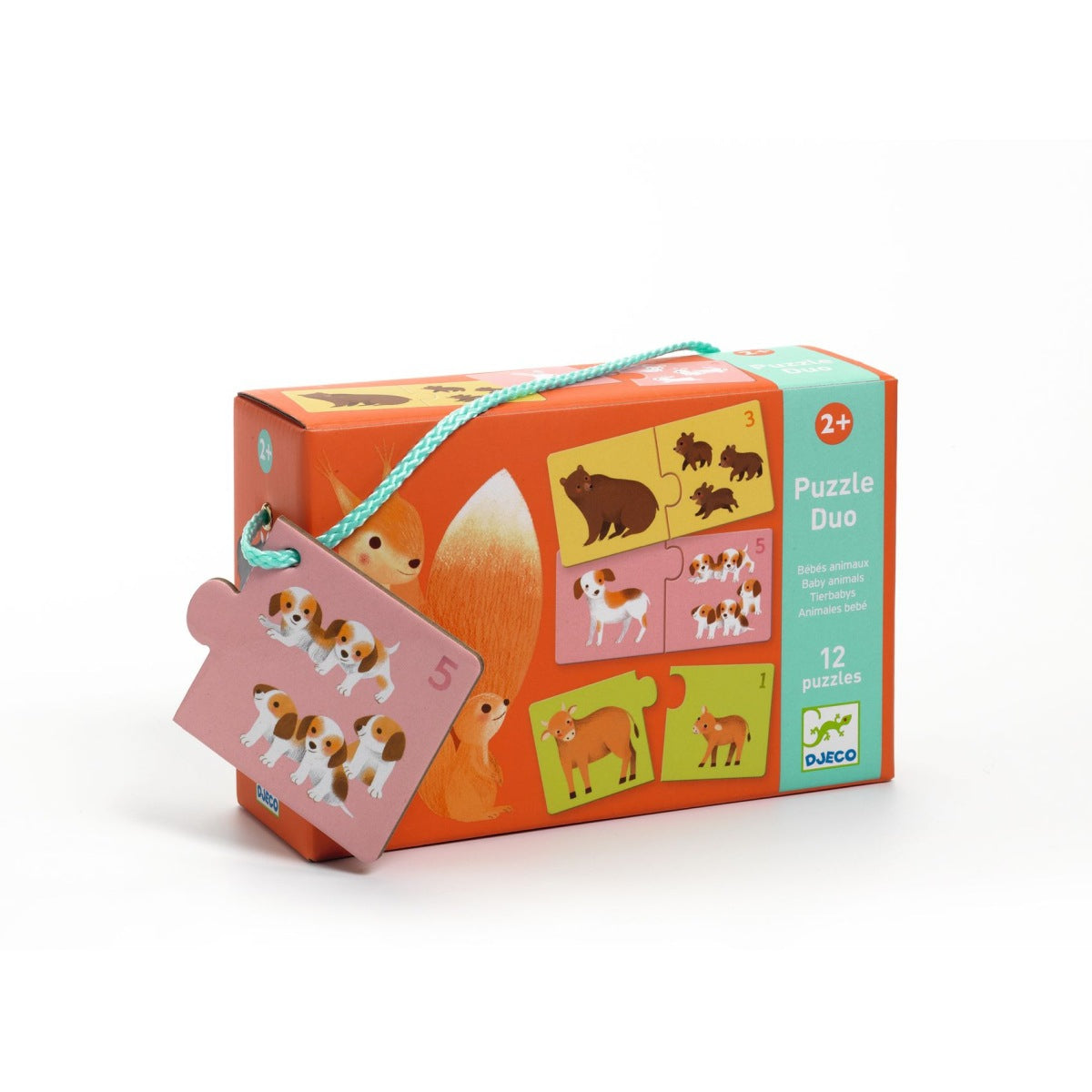 Puzzle DJECO Puzzle duo: Tierbabys