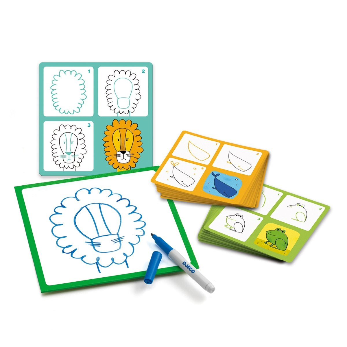 Puzzle DJECO Lernspiel: "step by step" Tiere