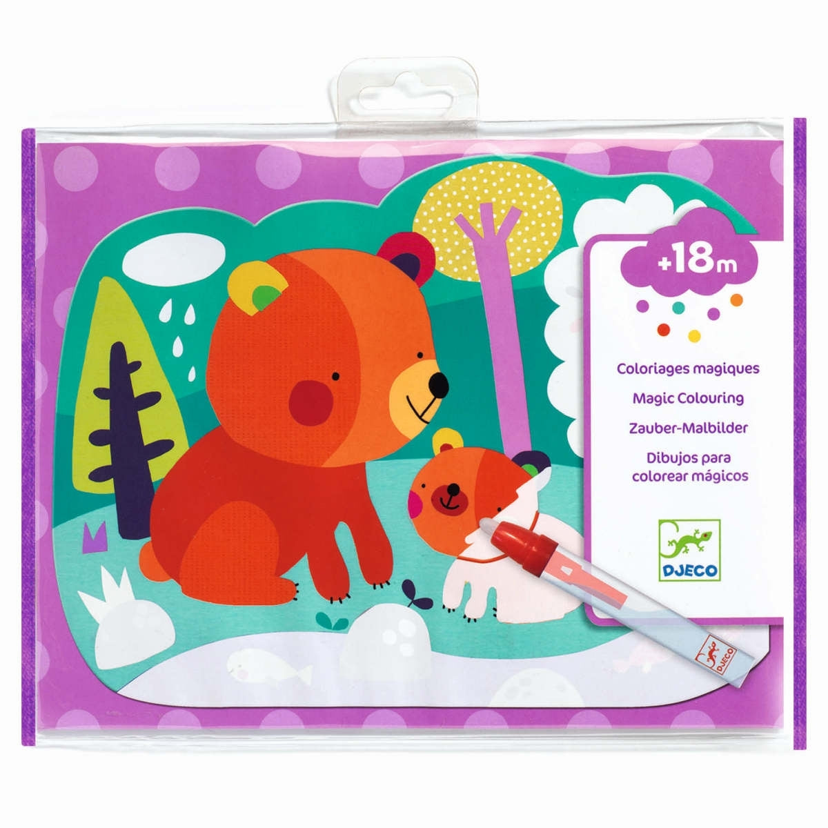 Malen DJECO Wassermalen: Im Wald versteckt