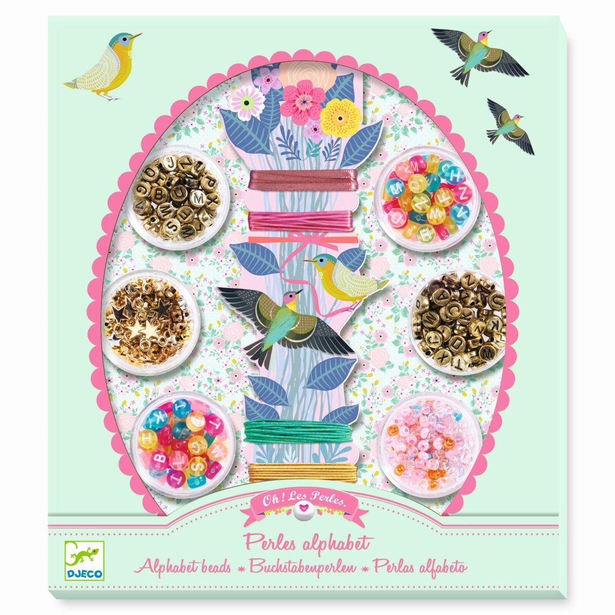 Basteln DJECO Schmuck basteln Buchstaben