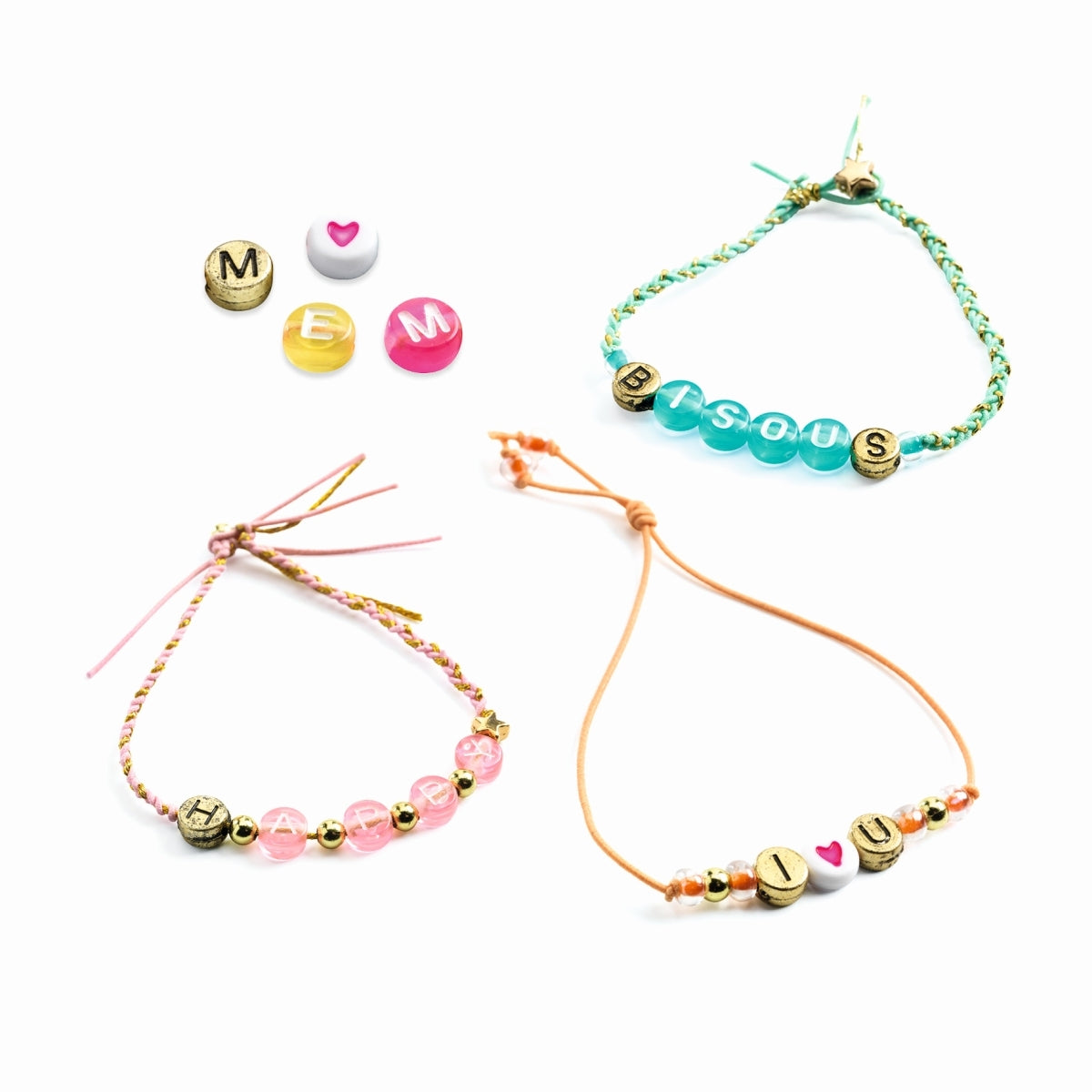 Basteln DJECO Schmuck basteln Buchstaben