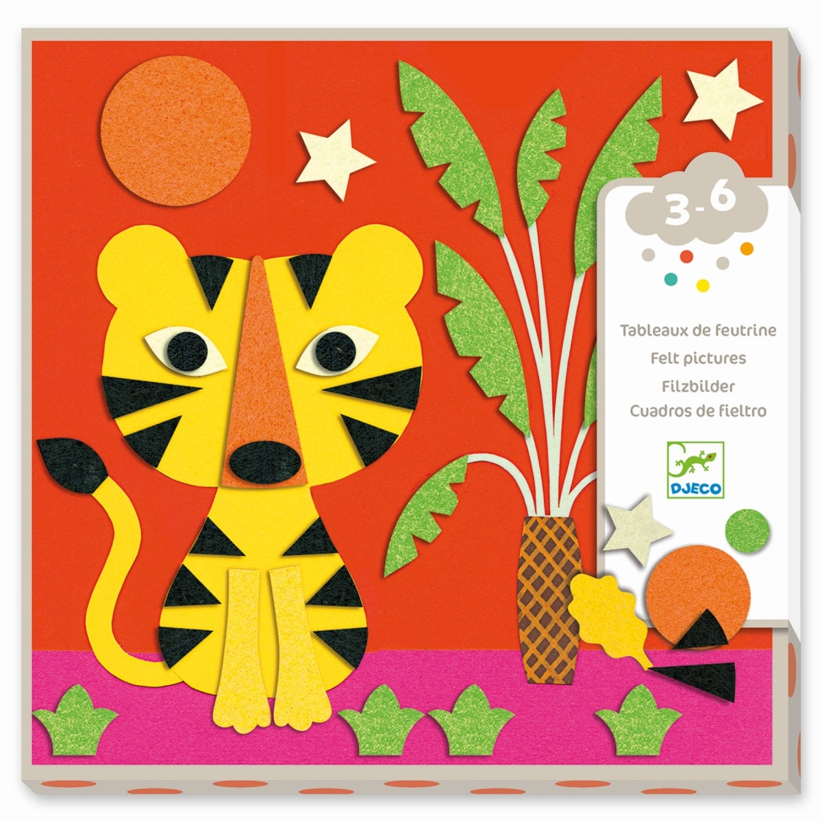 Basteln DJECO Filzbilder 3-6 - Sweet Nature