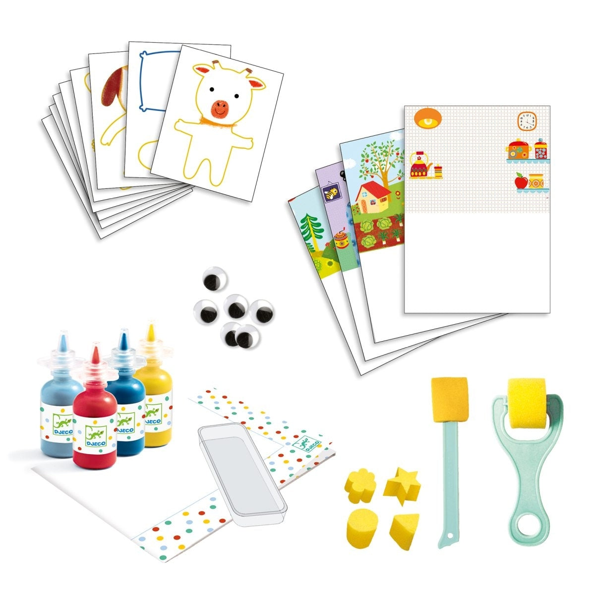 Bastelpackung 3-6: Schwämmchentechnik
