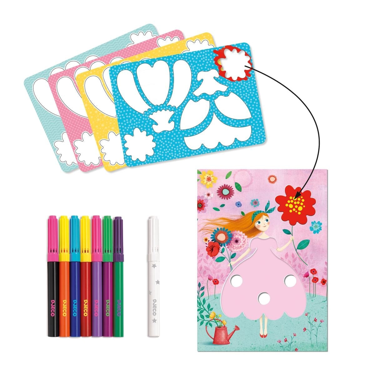 Malen DJECO Malset 3-6: Maries hübsche Kleider