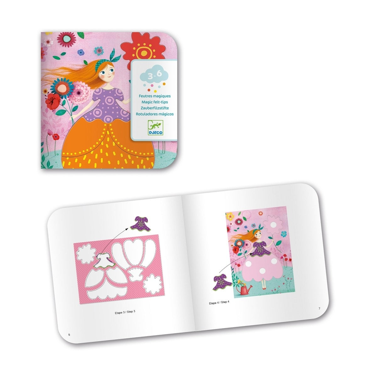 Malen DJECO Malset 3-6: Maries hübsche Kleider