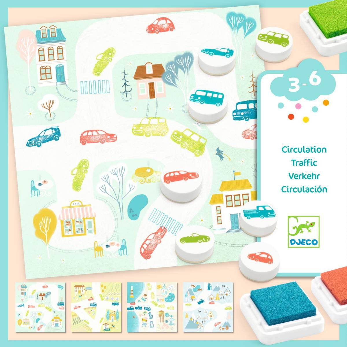 Malen DJECO Stempel 3-6: Verkehr