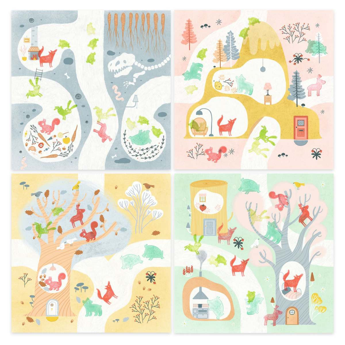 Malen DJECO Stempel 3-6: Zu Besuch