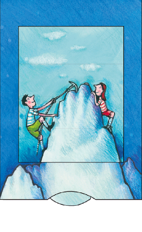 Klappkarte Bärenpresse Lebende Karte Gipfelstürmer