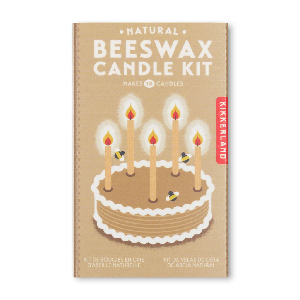 Bienenwachskerzen-Kit Natur (Kikkerland Natural Beeswax Candle Kit)