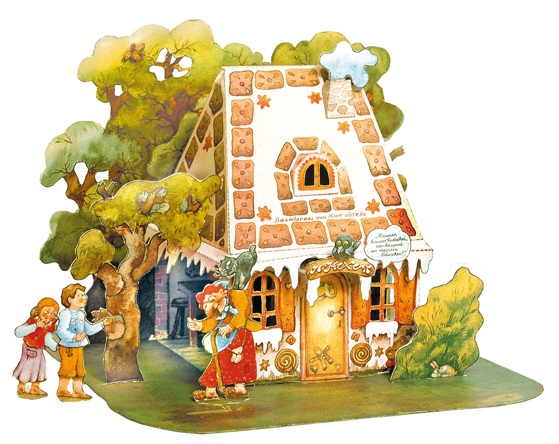 Papiermodellbau Atelier Color Hänsel und Gretel Bastelbogen