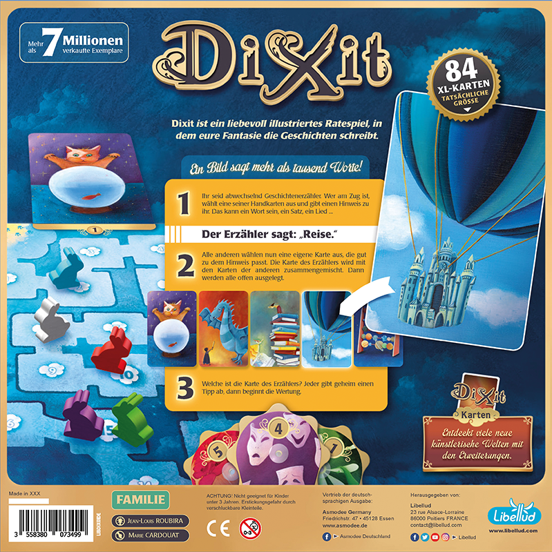 Gesellschaftsspiel Asmodee Dixit - Grundspiel (neues Design)