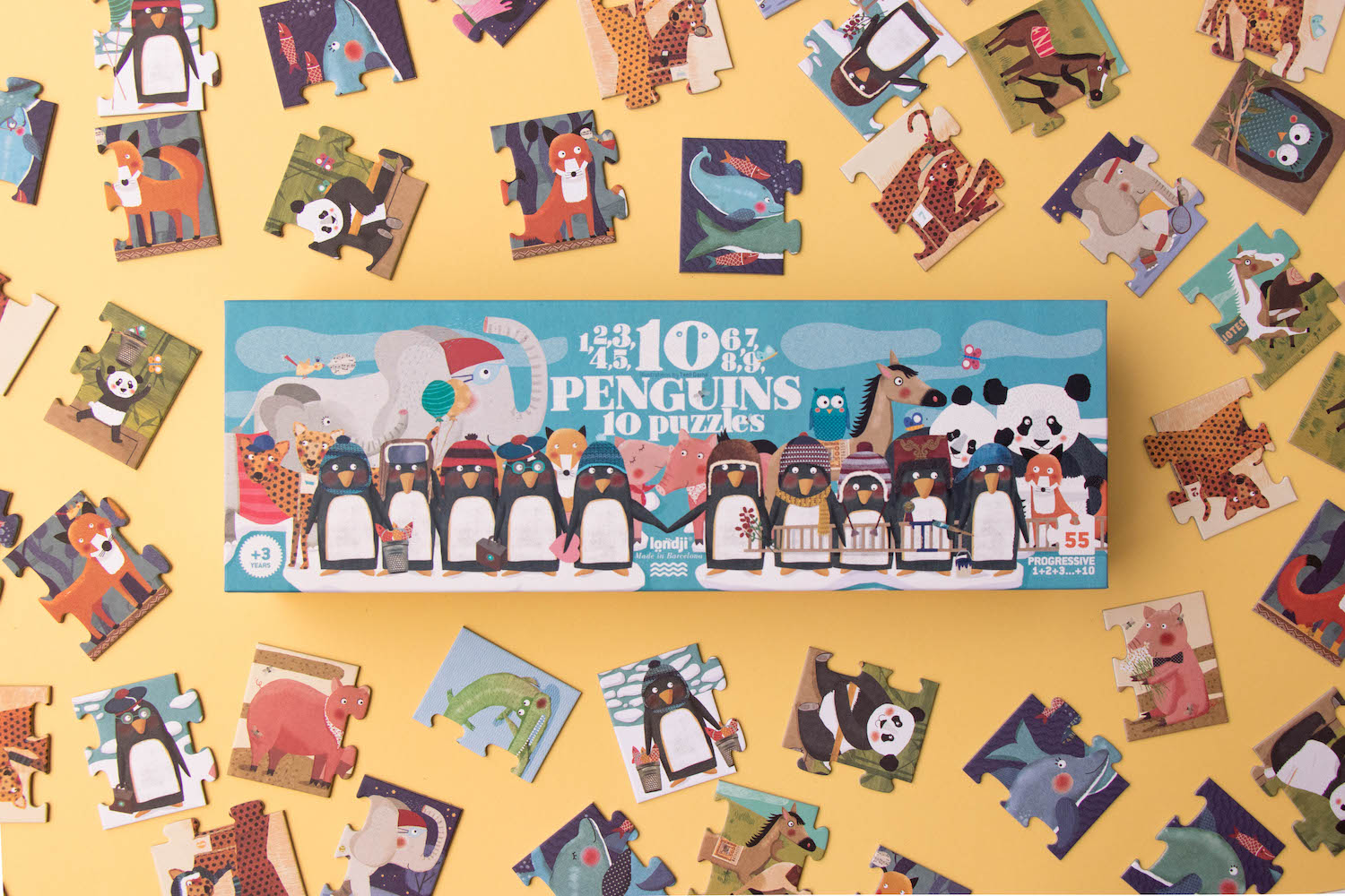 Puzzle Londji Puzzle - 10 Penguins
