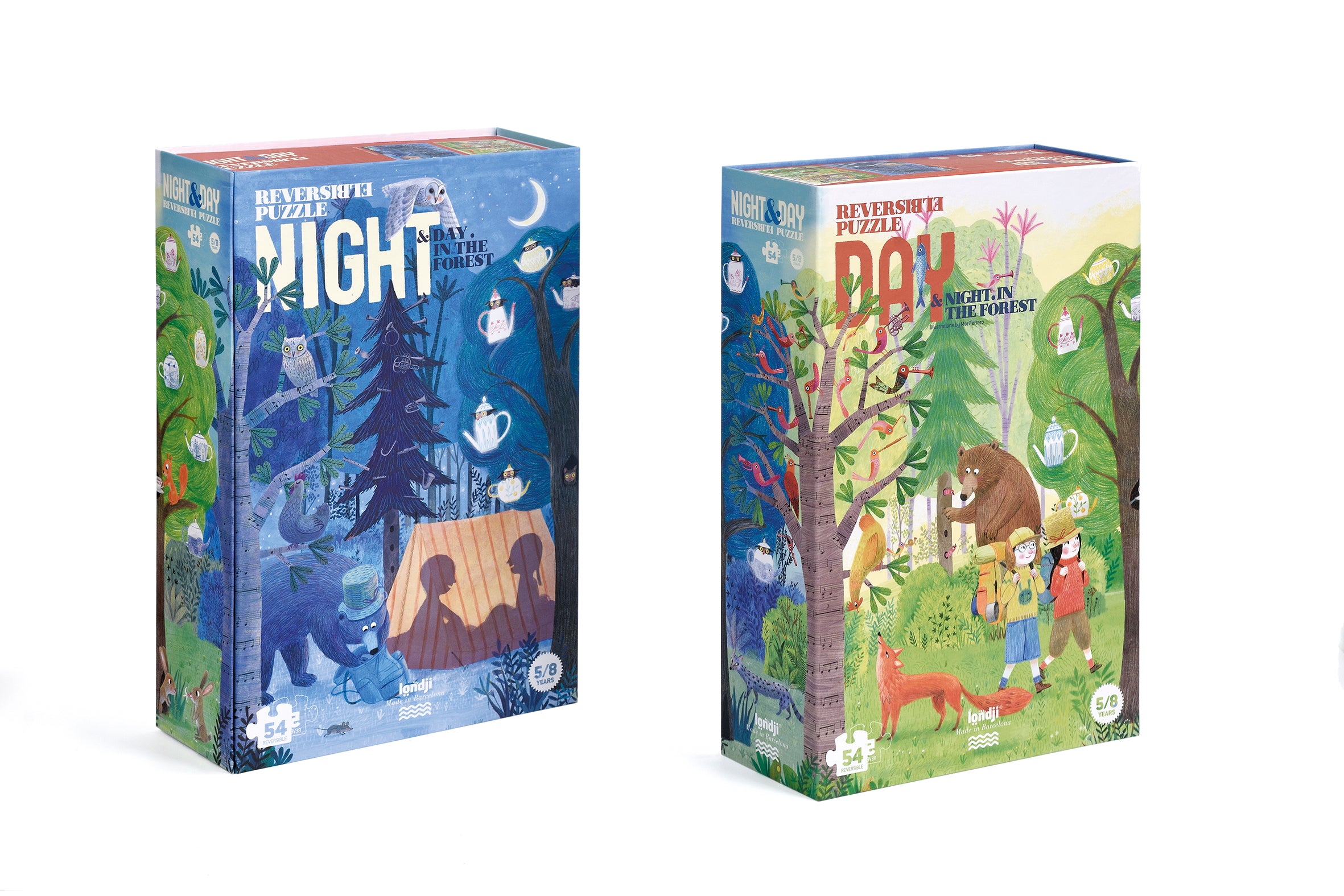 Puzzle Londji Puzzle - Night&Day in the Forest