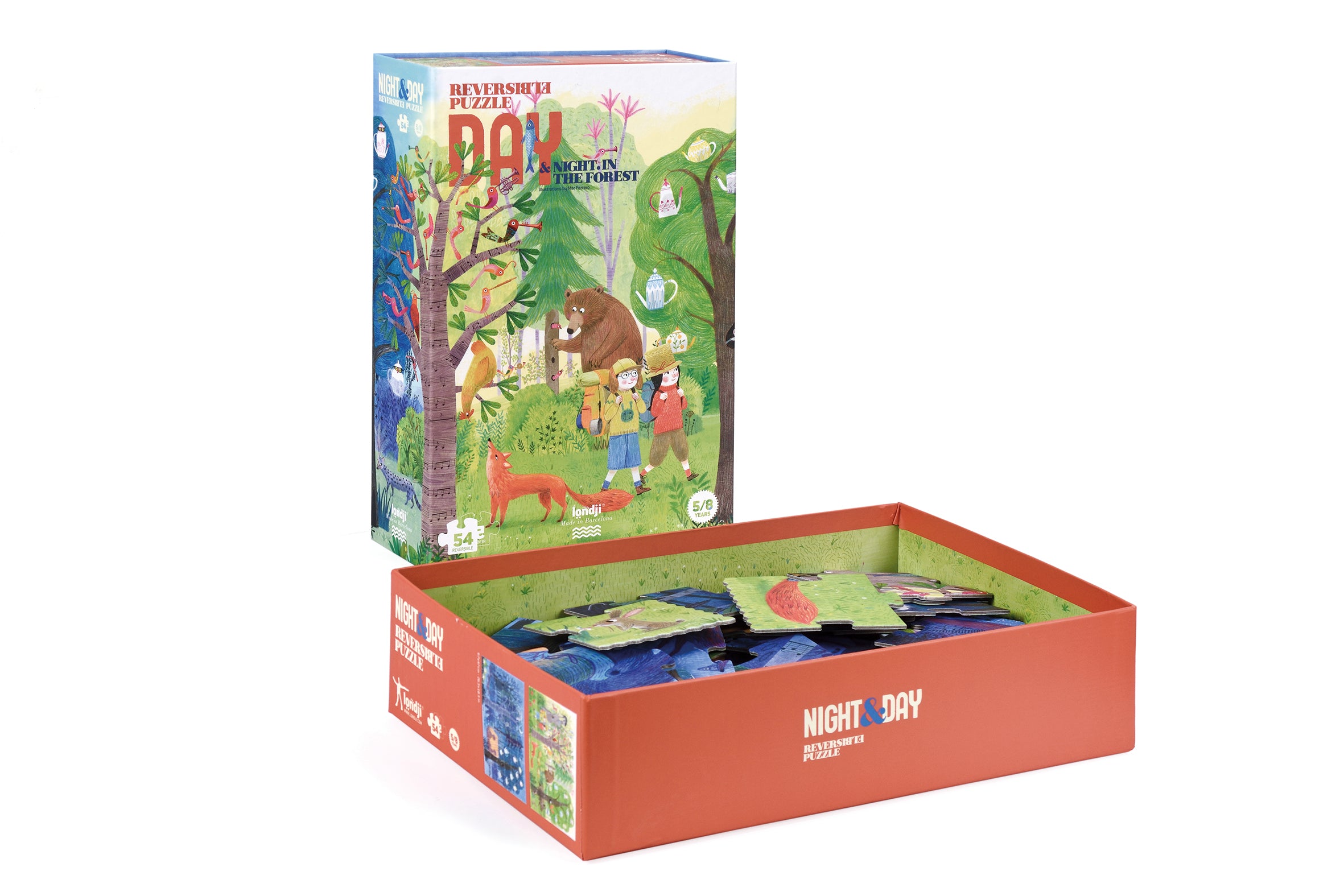 Puzzle Londji Puzzle - Night&Day in the Forest