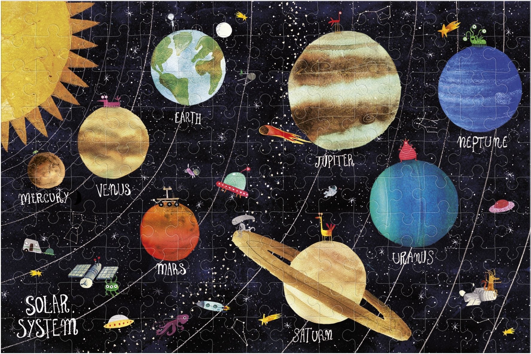 Puzzle Londji Micropuzzle 150pcs - Discover the Planets