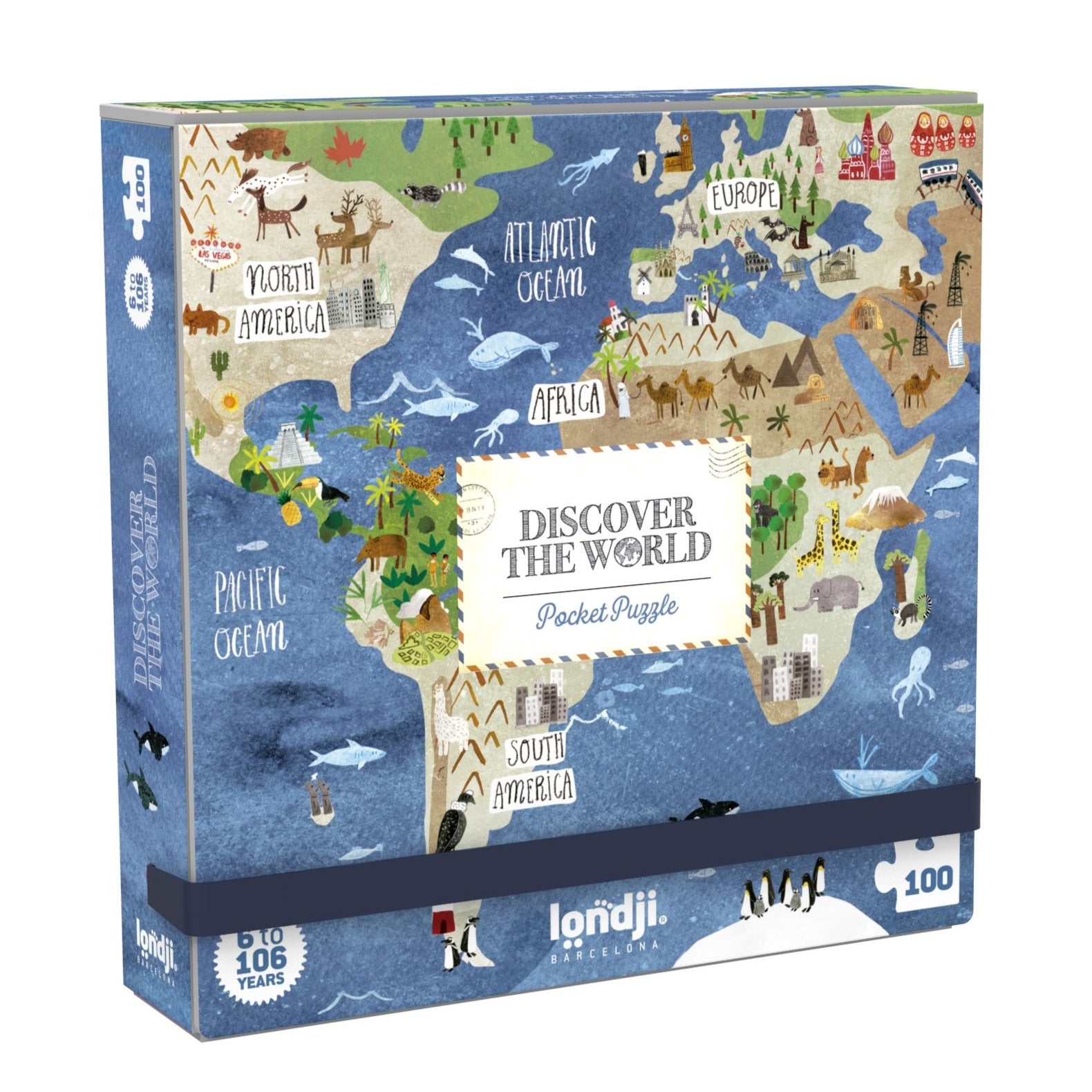 Pocket Puzzle - Discover the World -100 pcs