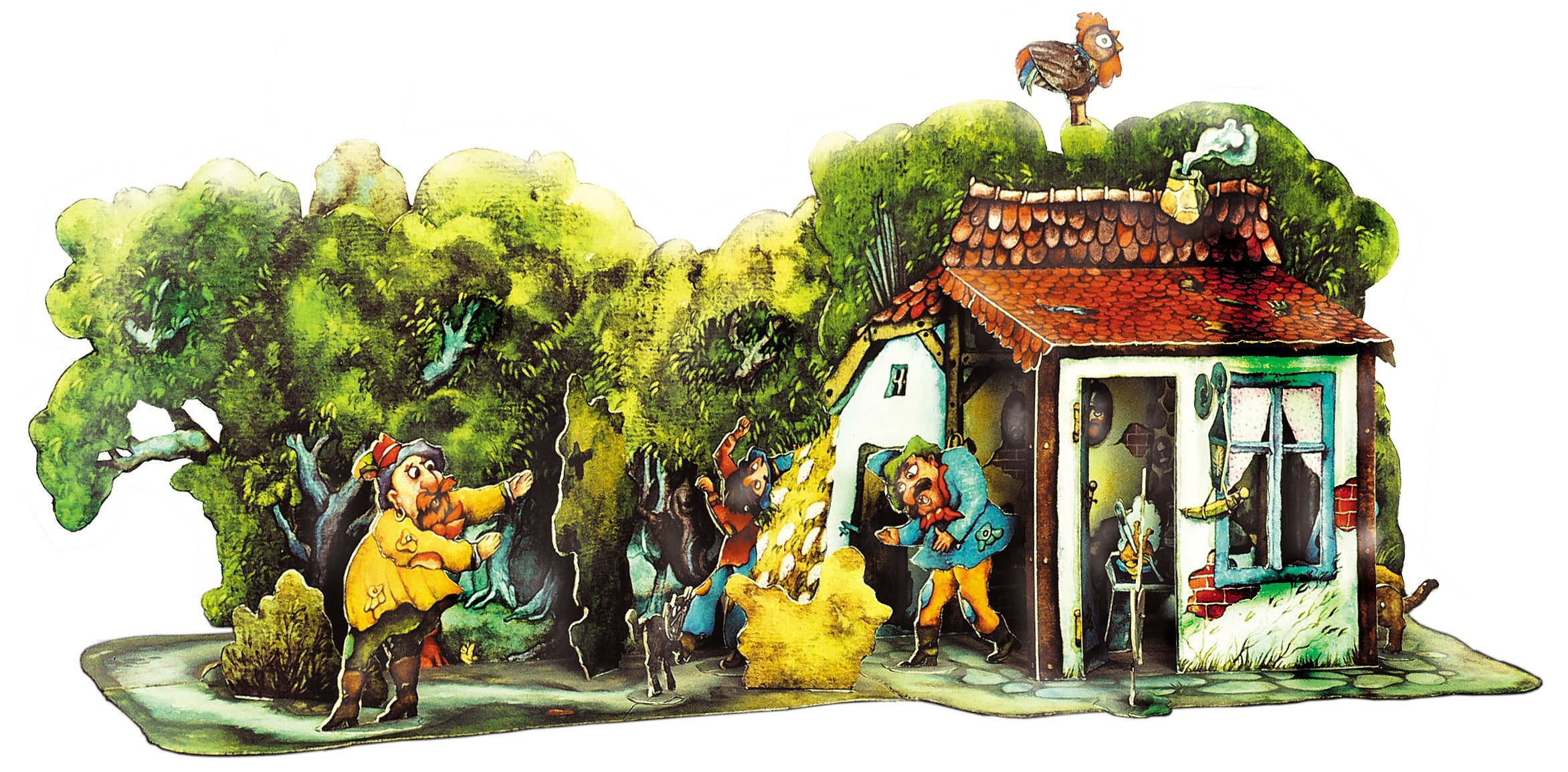 Papiermodellbau Atelier Color Die Bremer Stadtmusikanten Bastelbogen