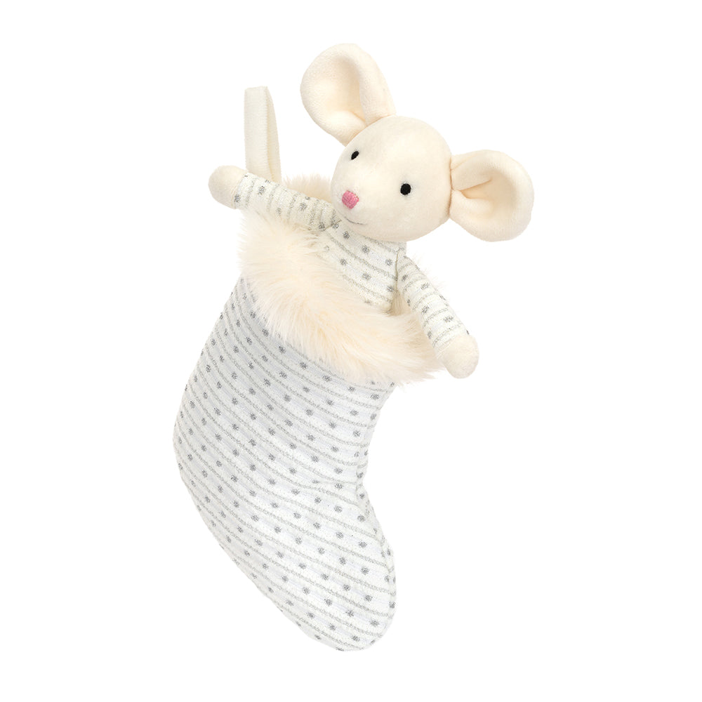 Plüschtier Jellycat Shimmer Stocking Mouse (Maus)